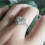 Heart Shape Full Diamond Ring Luxury Microinlaid 2 pcs 1