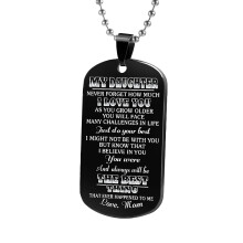Stainless Steel Military Son Necklace for Mom