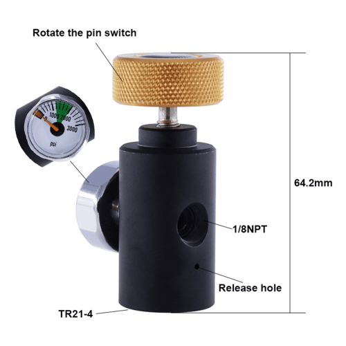Soda inflation adapter TR21-4 male thread for CO2 cylinder 2