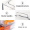 Clear Fridge Drawers Plastic Organizer Bins 2 Pack 5