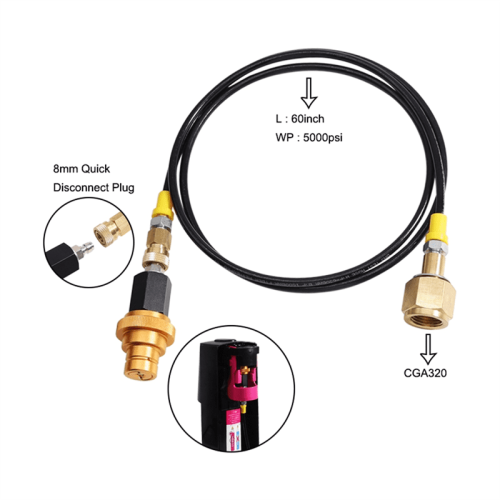 Soda Machine Adapter Hose Kit CO2 Direct Connect 2