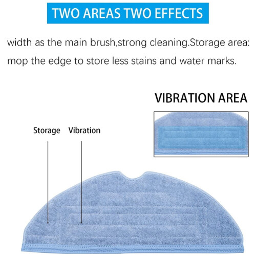 Microfiber Mop Pads Replacement for Roborock T7S 1