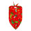 Christmas pet triangle towel with snowman pattern 1