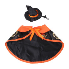 Pet Cape Costume Hat for Cats Festive Witch Style