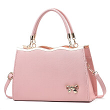 Women's Bow-Embellished Messenger Shoulder Bag