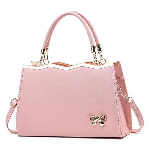 Women's Bow-Embellished Messenger Shoulder Bag
