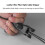 3X Fiber Optic Cable Stripper Practical Multi Functional Adjustable Blade Depth Fiber Optic Drop Cable Slitter for FTTH 6