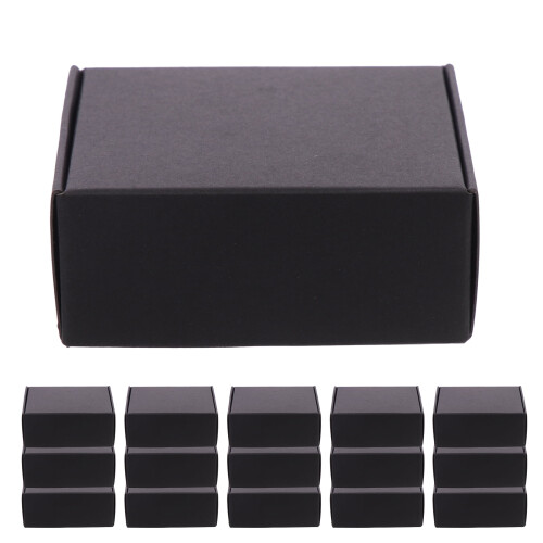 Black Cardboard Mailer Boxes for Small Business 20pcs