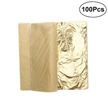 Imitation Gold Leaf 5.5 Inch 100 Sheets