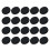 Metal Coat Buttons Black 20pcs 1
