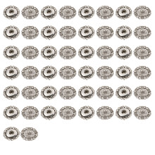 Guangmc silver snap buttons large quantity 50