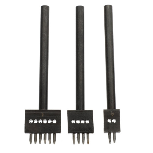 Leather Hole Punch Tool Steel 3 Pcs
