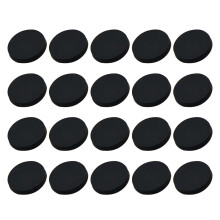 Metal Flat Buttons Round 18mm Black 30pcs