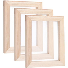 Burlywood papermaking mould frame rectangle 3 pcs