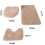 Konghyp bathroom rug set soft non-slip 3-piece 4