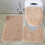 Konghyp bathroom rug set soft non-slip 3-piece 3
