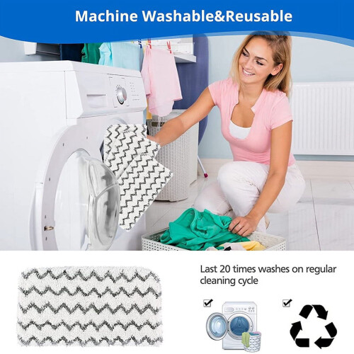 Steam Mop Replacement Pads for S1000 Series 4 Pack 1