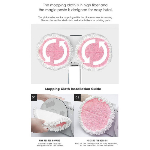 Steam Mop Replacement Cloths for 8 and 9 Series 2 pcs 1