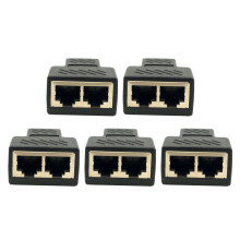 Ethernet splitter RJ45 coupler adapter 1-2 port