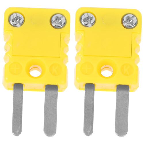 K-Type Thermocouple Plug Adapter Plastic 2 Pcs