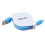 Type C retractable charging cable 2m blue 1