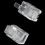 Clear Plastic RJ9 Phone Adapter 4P4C 30 pcs 6