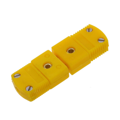 K Type Thermocouple Plug Socket Set Yellow Plastic 2