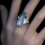 Blue Oval Finger Rings Lightweight Smooth Transparent 2