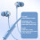 Jacenvly gaming headset in-ear subwoofer wired with mic blue 4