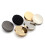 Metal Flat Buttons Round 18mm Black 30pcs 3