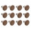 Guangmc jeans button tack fasteners copper 12 pcs 5