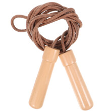 Leather Jump Rope with Wooden Handles 1 Pack