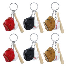 Baseball keychain set for backpacks and parties 6 pcs