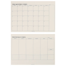 Guangmc Weekly Planner Tear-Off Sheets 2 pcs