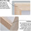 Burlywood papermaking mould frame rectangle 3 pcs 3
