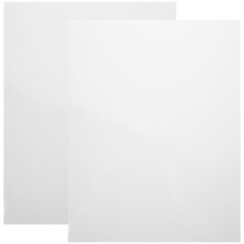 Aluminum plate sign white alloy 2 pcs