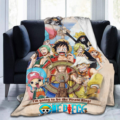 One Piece cartoon flannel throw blanket 150x200cm 1