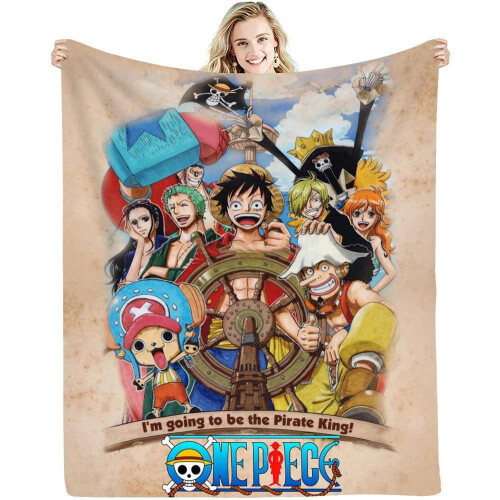 One Piece cartoon flannel throw blanket 150x200cm 2