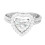 Heart Shape Full Diamond Ring Luxury Microinlaid 2 pcs 2