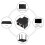 RJ45 Splitter Adapter 2-Port Ethernet Extender 1 Piece 5