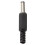 Black Plastic DC Power Plug Jack Connector 2.1x5.5mm Male 2