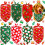 Christmas pet triangle towel with snowman pattern 3