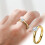 Jacenvly Adjustable Ring for Women and Men - Elegant Daily 5