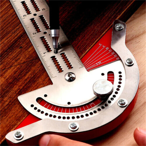 Woodworker's Edge Ruler Protractor 10/15/20 Inch High 2