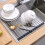 Hohaski Roll Over Sink Πιατοθήκη στεγνωτηρίου πιάτων Πτυσσόμενη κουζίνα με ρολό πιάτων 6