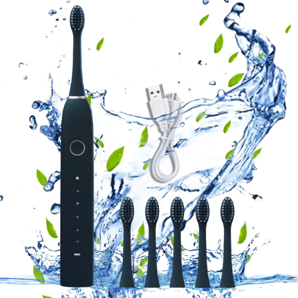 Karymi electric toothbrush with 8 brush heads and 6 modes
