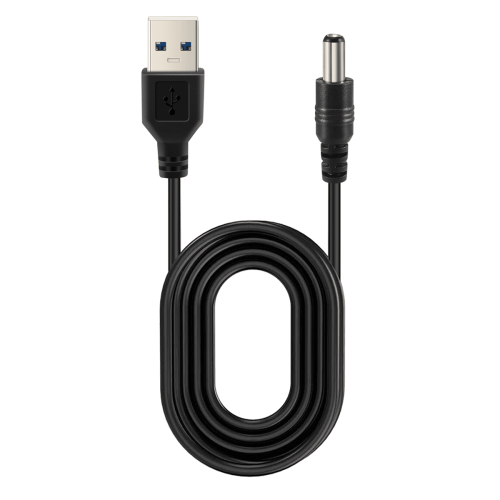 USB DC power cable 5.5mm x 2.1mm black 75 cm 1