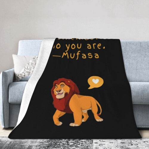 The Lion King Flannel Blanket Disney-Compatible 60x50 Inch 1