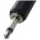 Black Plastic 3.5mm Male Mono Plug Jack Adapter 5 5