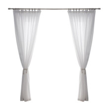 White tulle curtain set 2 pieces